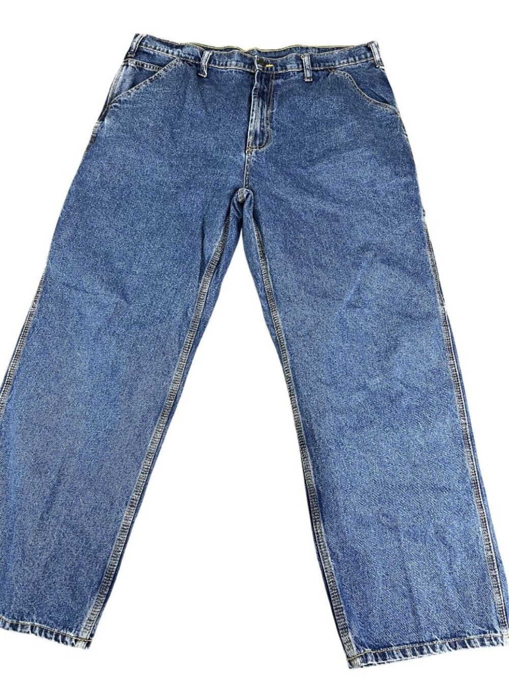 RK Brand Mens Blue Denim Relaxed Fit Carpenter Jeans 40x31